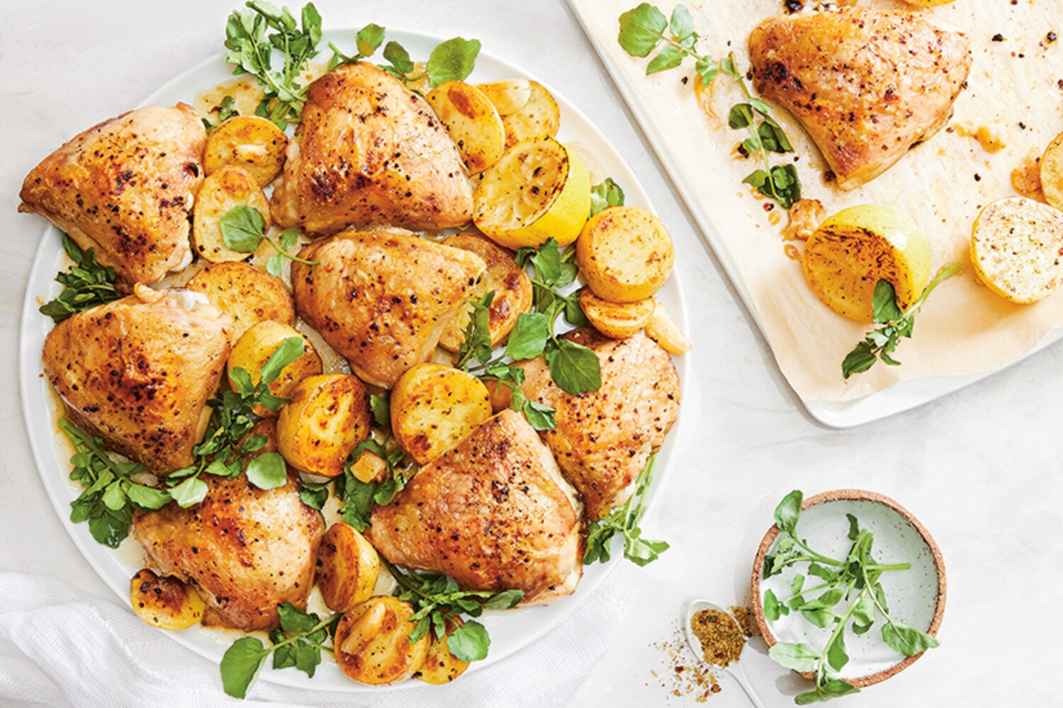 Sheet Pan Greek Chicken & Lemony Potatoes | Canadian Living