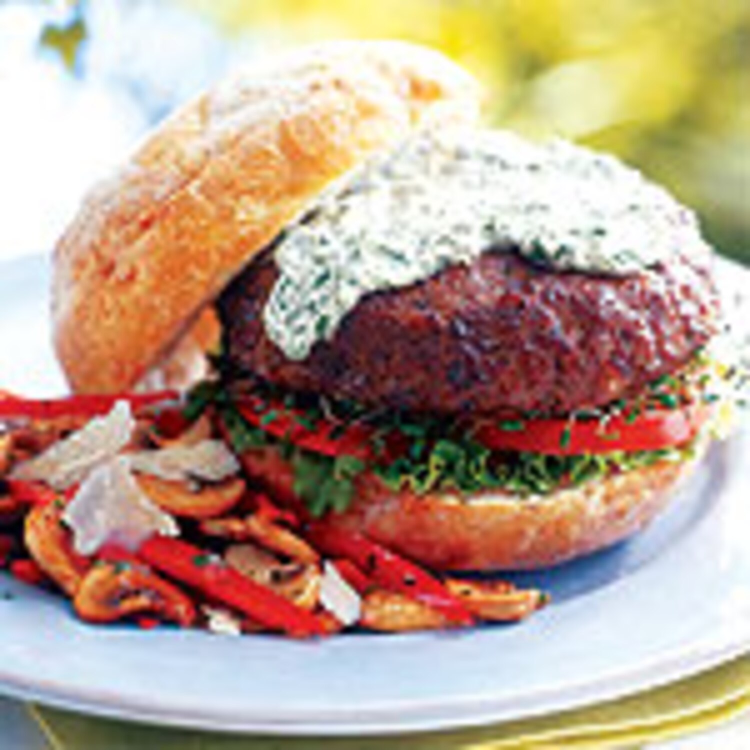 Burgers with Basil Mayonnaise | Canadian Living