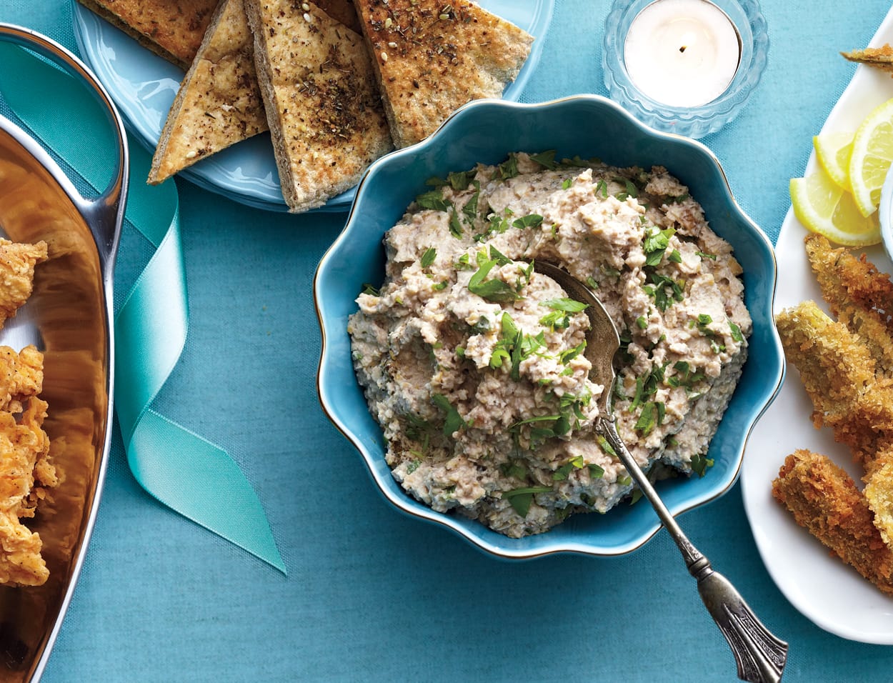 Eggplant Walnut Dip With Za'atar Pita Chips Canadian Living