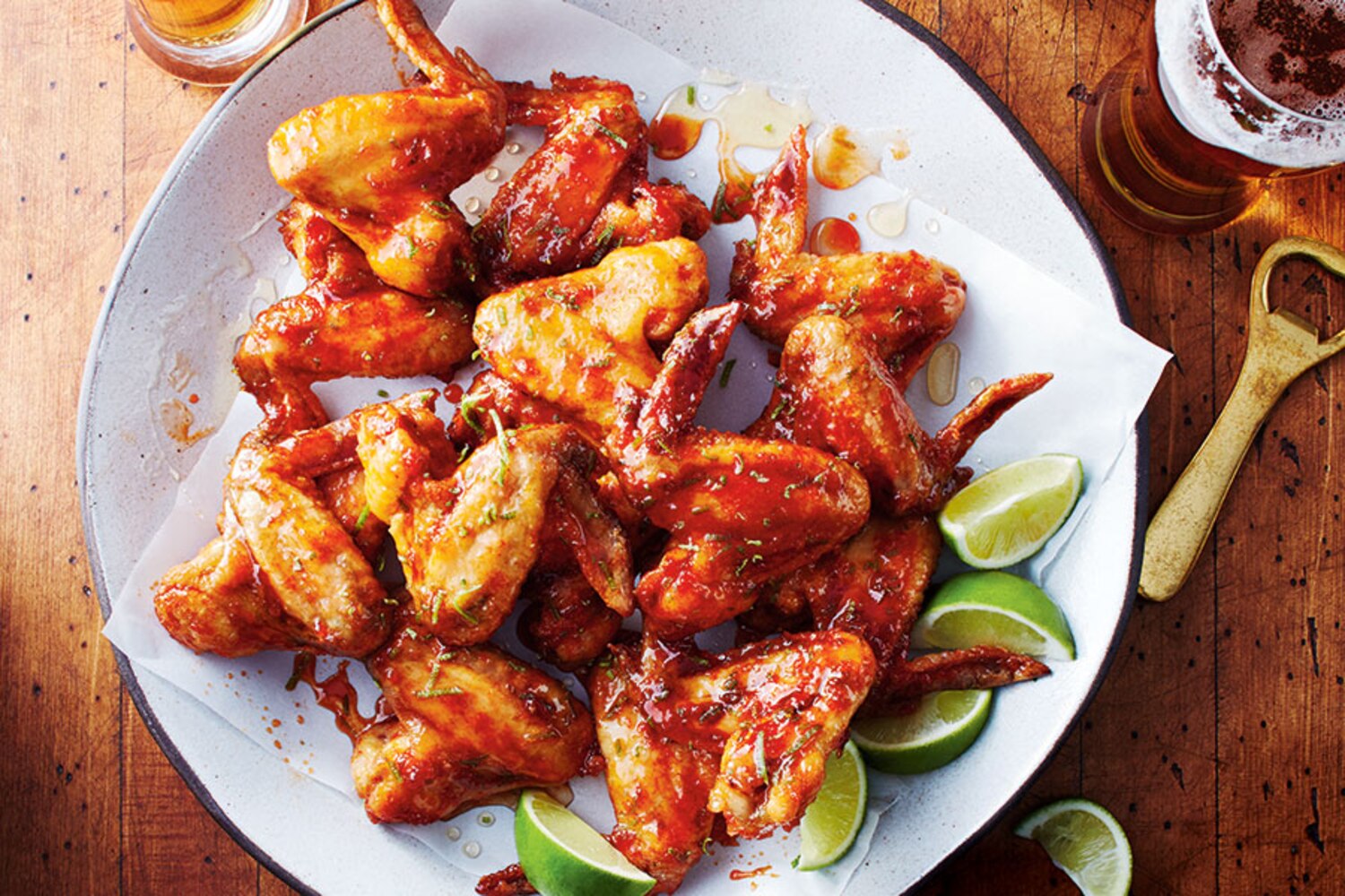 Honey Ginger Sriracha Glazed Wings | Canadian Living