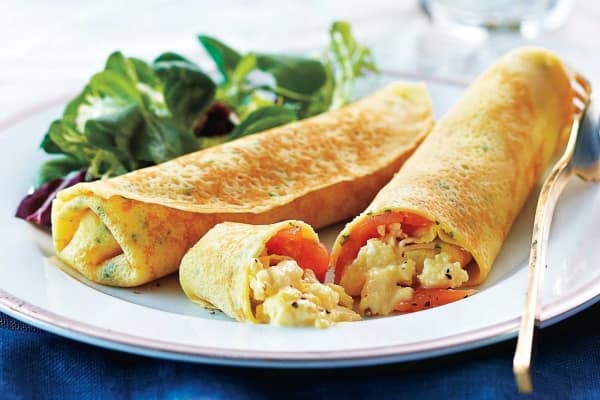 smolked salmon crepes