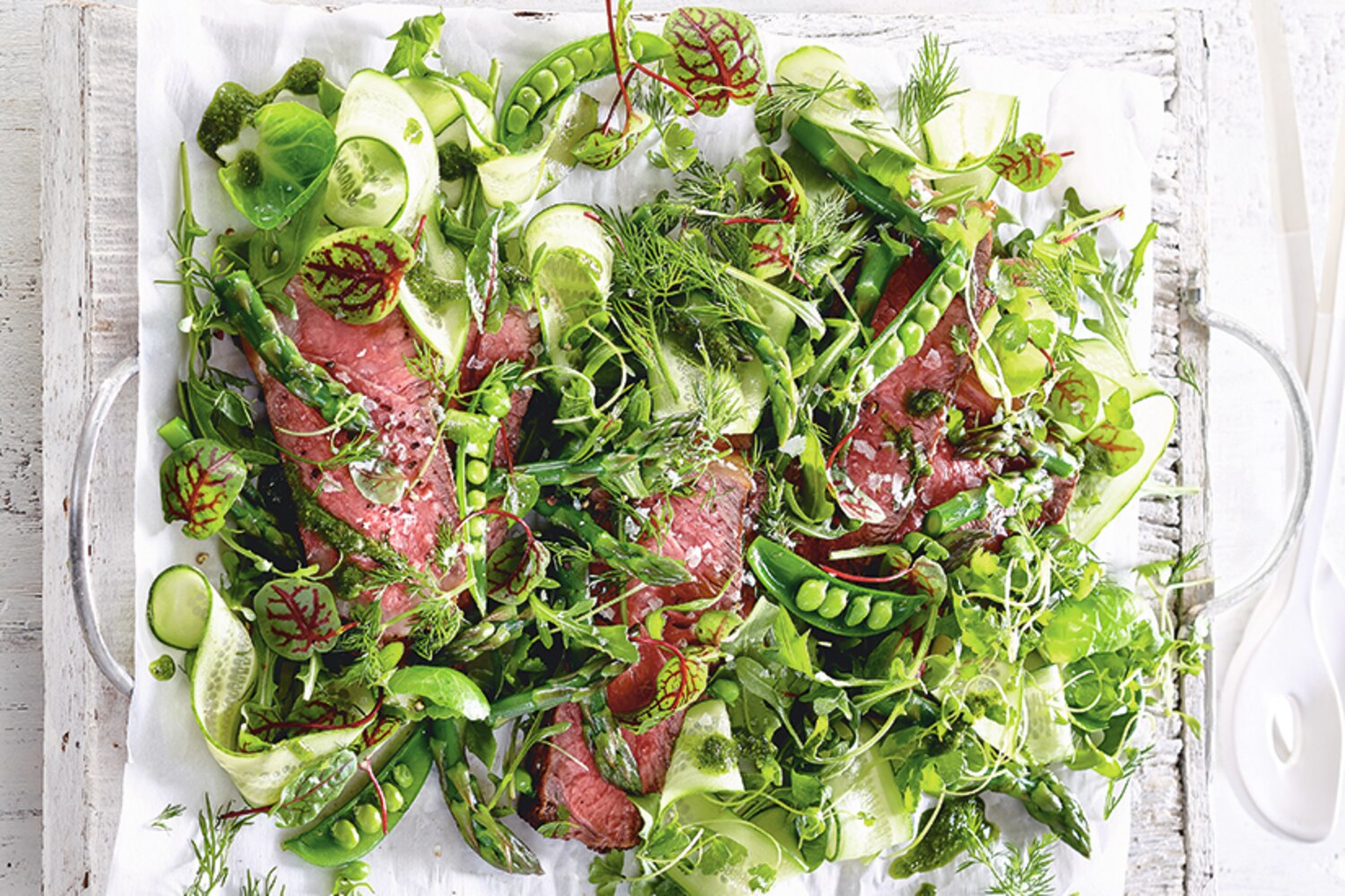 Grilled Steak Salad with Sugar Snap Peas & Asparagus | Canadian Living