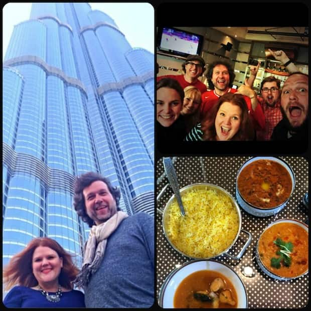 Annabelle Waugh and Chef Michael Smith in Dubai