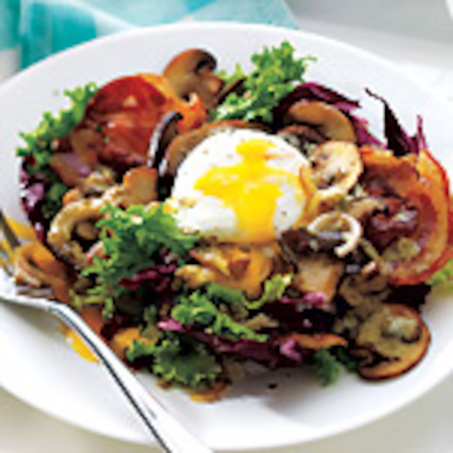 Pancetta and Egg on Hearty Greens | Canadian Living
