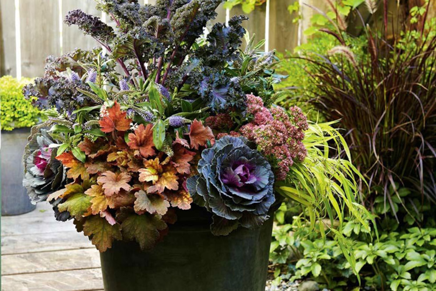 Fall gardening Ornamental kale and cabbage planter Canadian Living