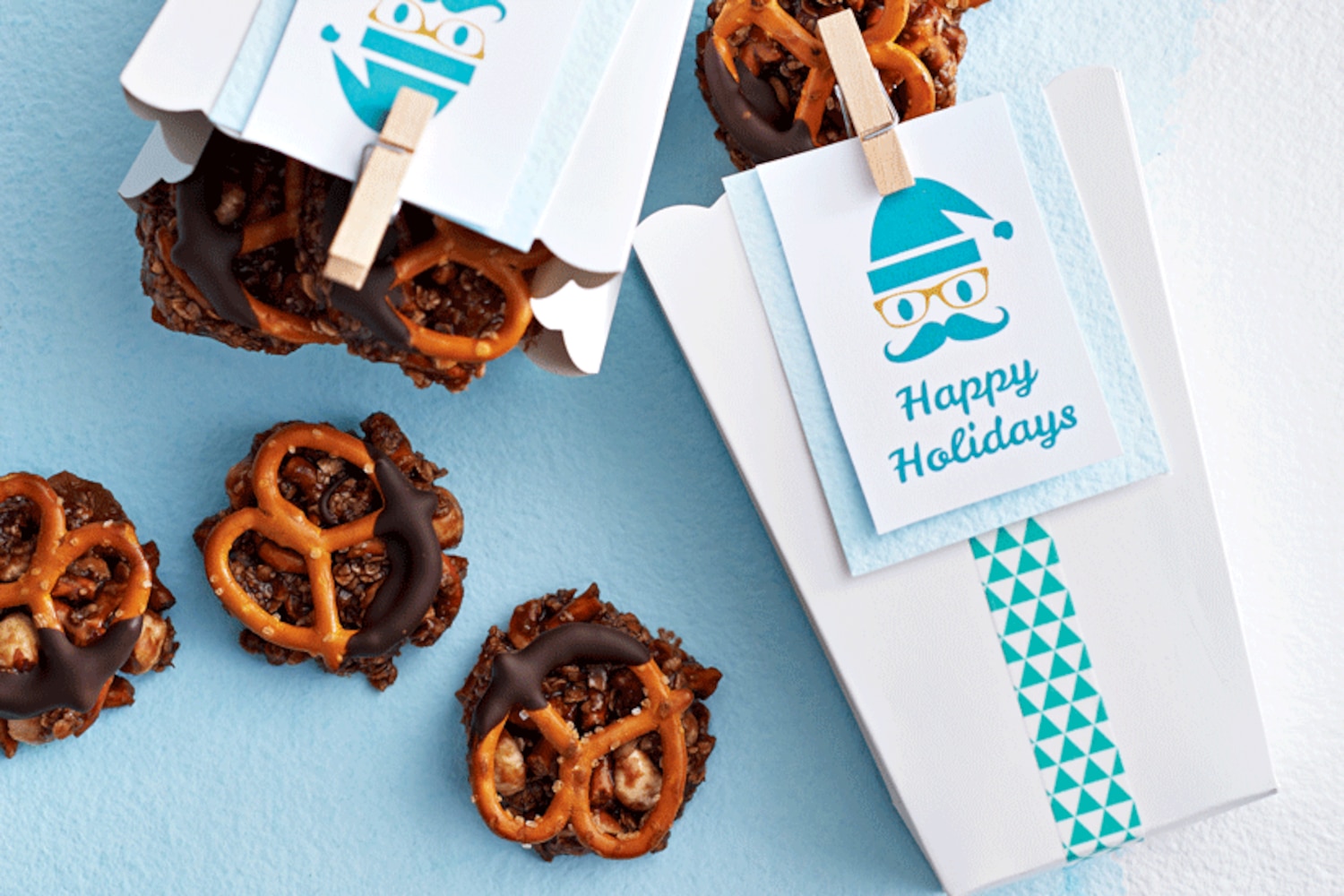 No-Bake Chocolate Pretzel Clusters | Canadian Living