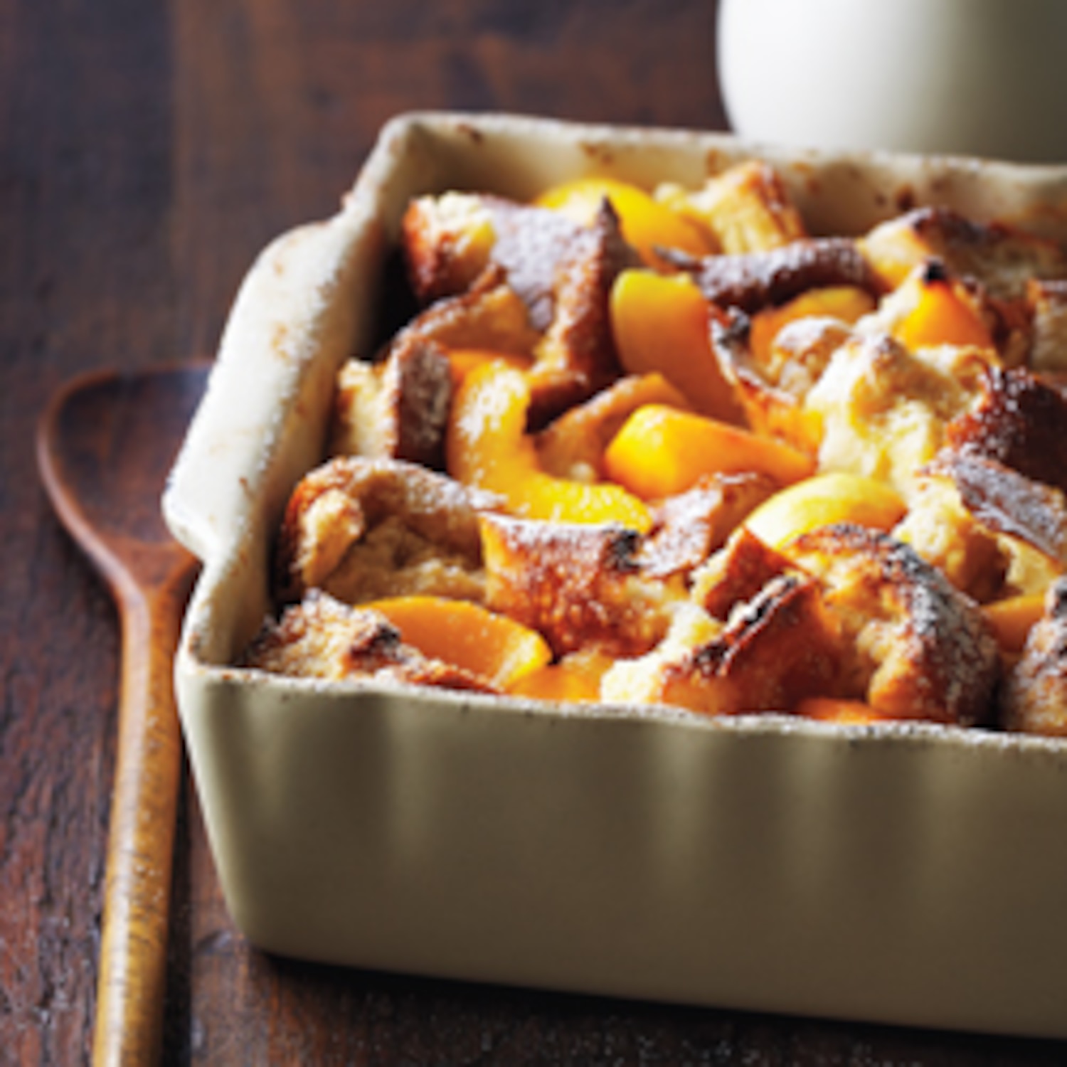Peaches and Cream Bread Pudding Canadian Living