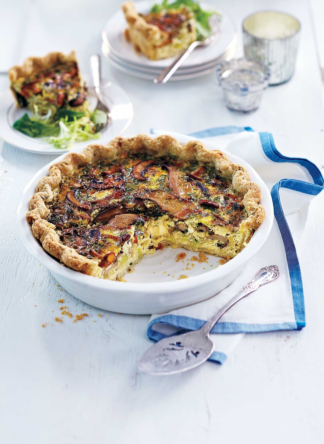 Wild Mushroom, Leek and Gruyère Quiche | Canadian Living