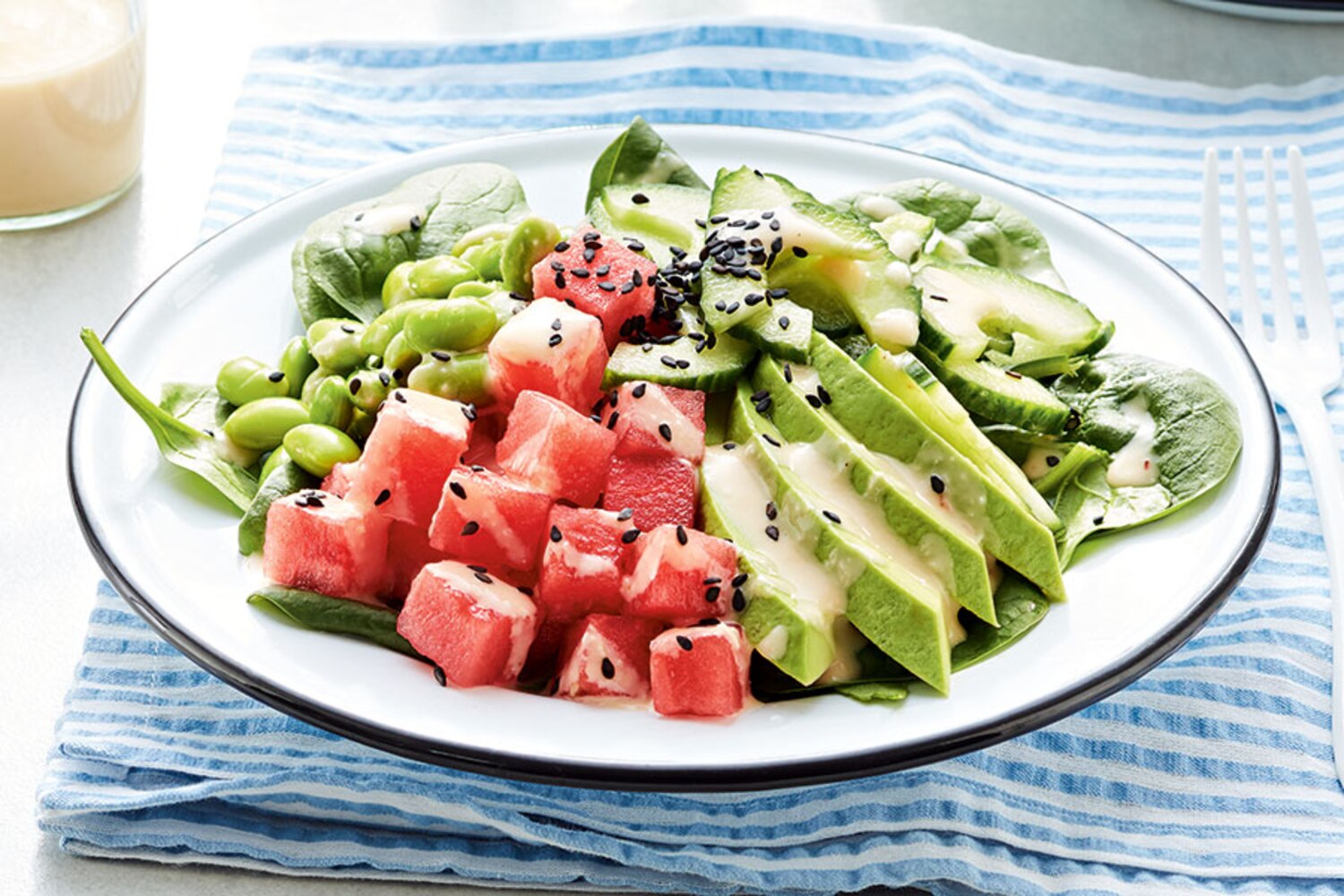 Vegetarian Watermelon Poke Bowl | Canadian Living