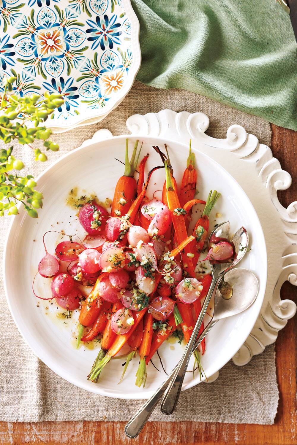 Roasted Carrots and Radishes With Dill Butter Canadian Living