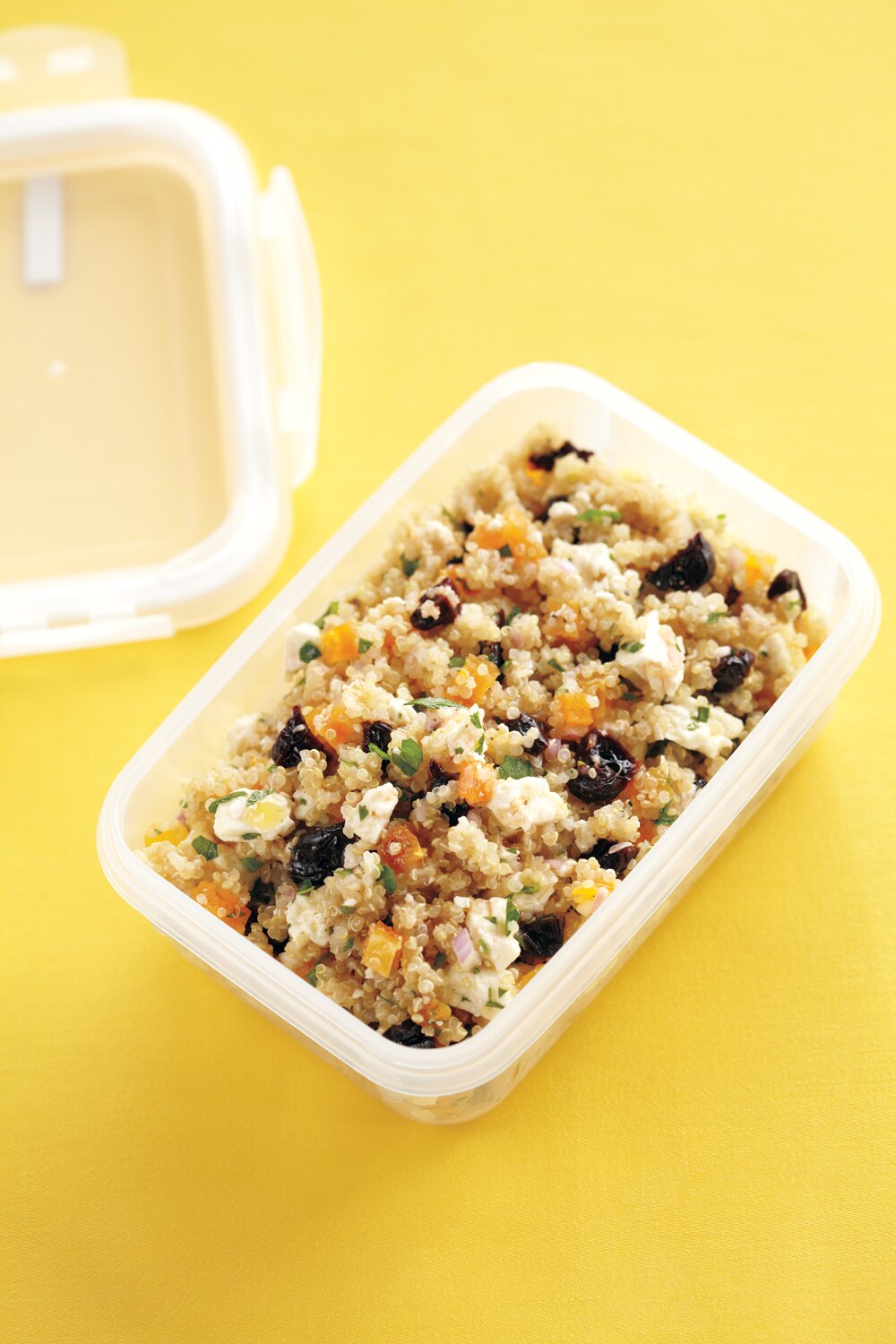 Fruity Quinoa and Feta Salad With Raspberry Vinaigrette | Canadian Living