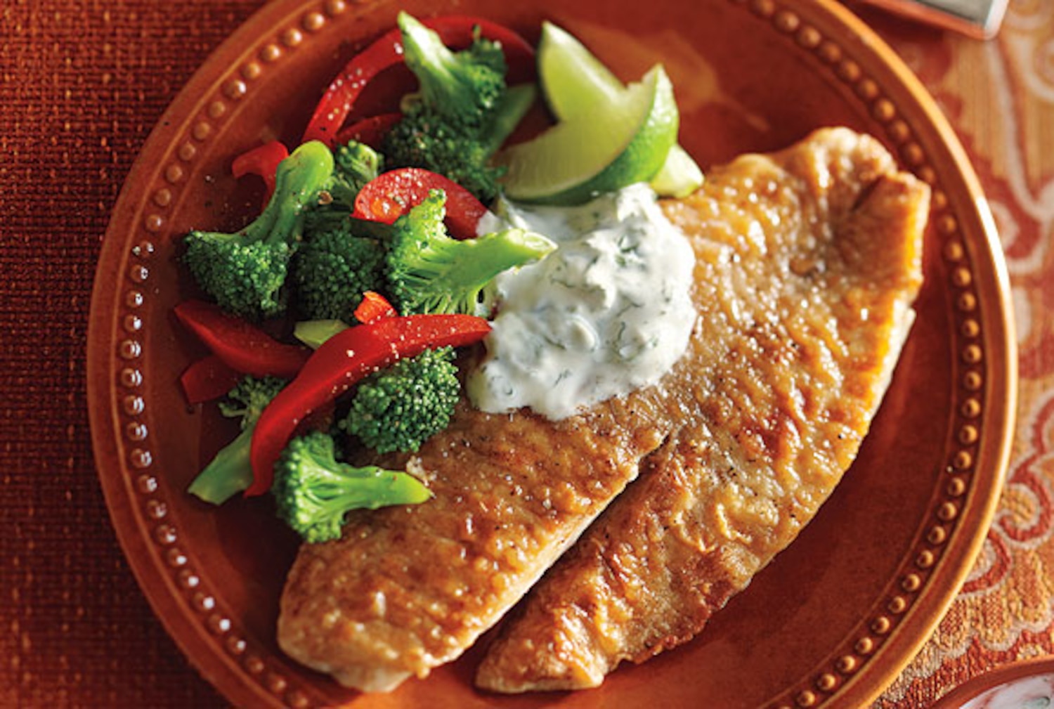 PanFried Tilapia With Herbed Yogurt Sauce Canadian Living