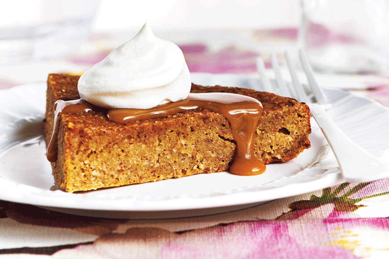 Date and Nut Torte With Toffee Sauce Canadian Living