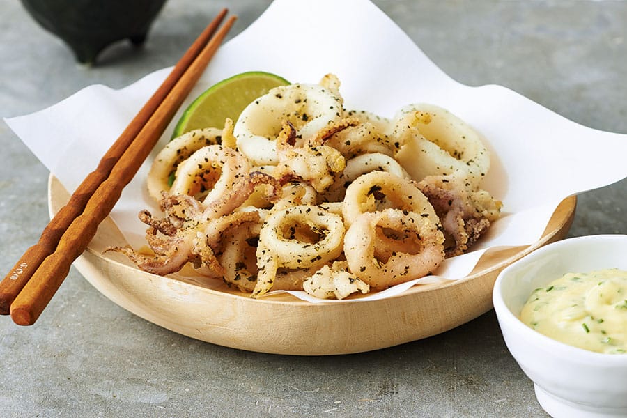 Japanese Calamari with Wasabi Mayo Canadian Living
