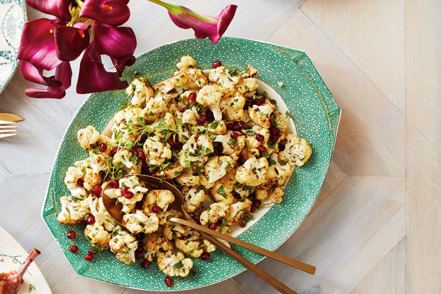 Warm Roasted Cauliflower Salad With Garlicky Tahini Dressing | Canadian Living