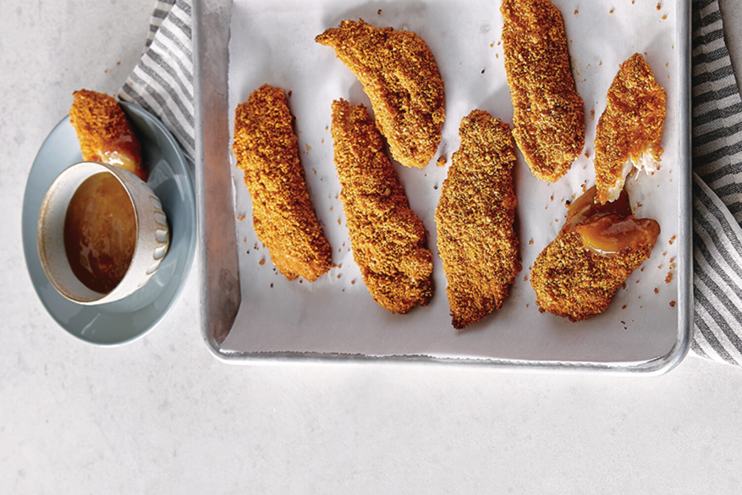 Crispy Chicken Strips with Apricot Sauce | Canadian Living