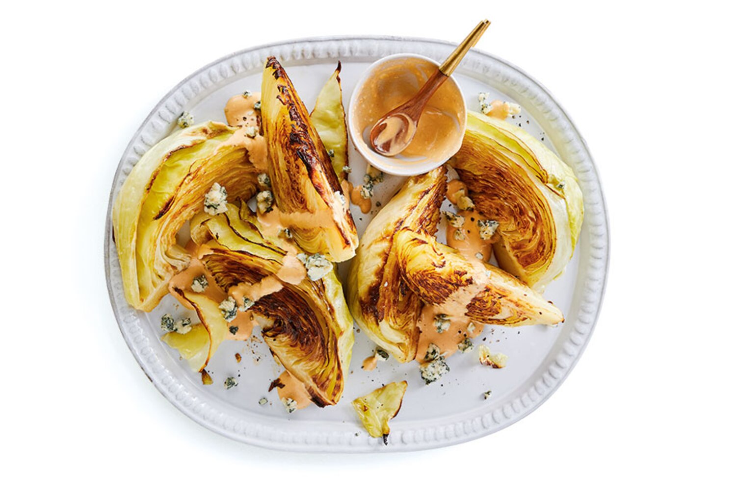 Roasted Cabbage Wedges With Buffalo Sauce | Canadian Living