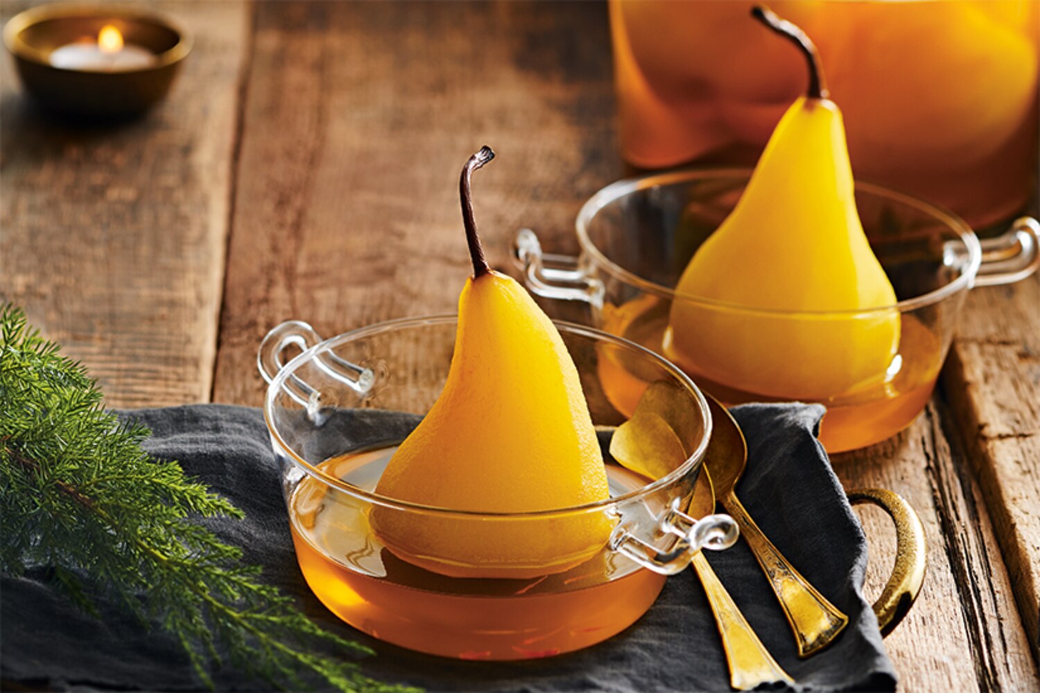 Saffron Poached Pears Canadian Living