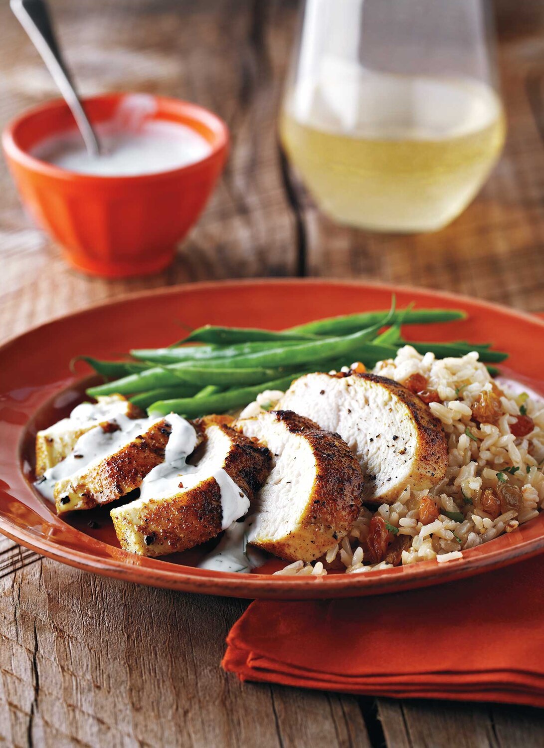 PanFried Curry Chicken With Raisin Rice Canadian Living