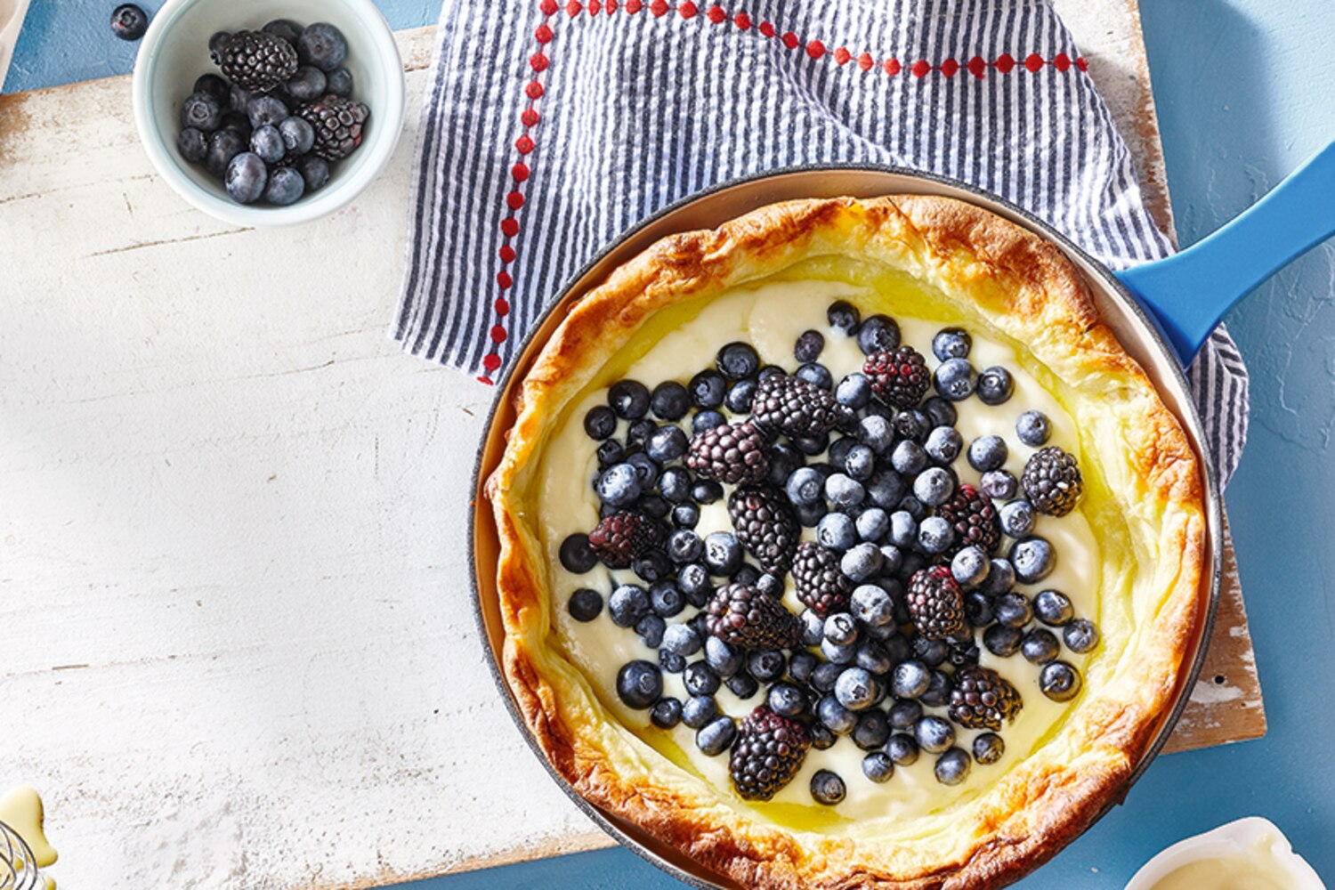 Dutch Baby with Custard & Berries | Canadian Living