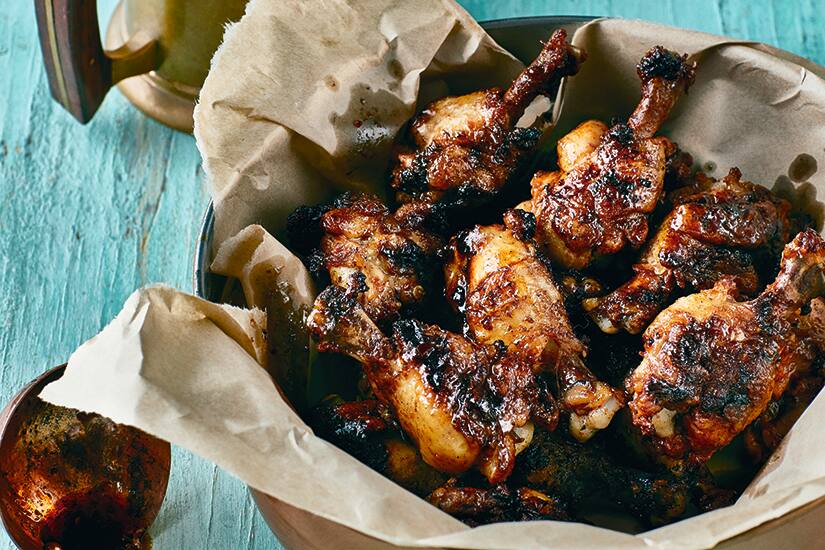 Maple & Beer Glazed Spicy Chicken Drumsticks Canadian Living