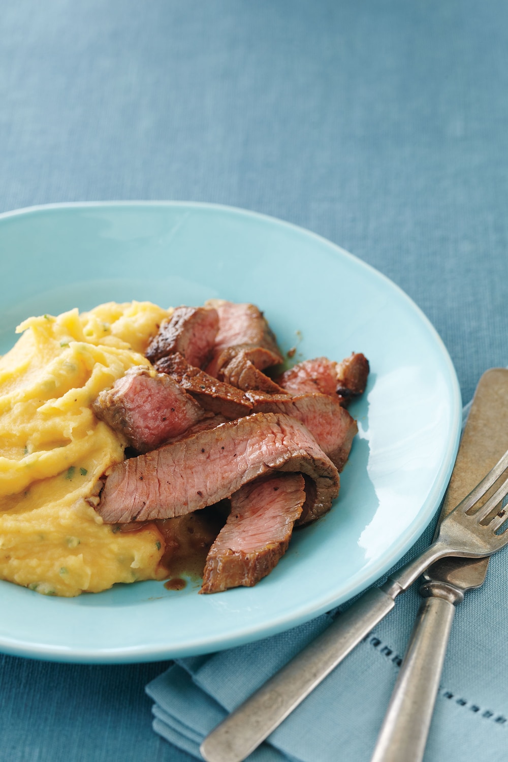 Pan-Fried Steak With Horseradish Rutabaga Mash | Canadian Living