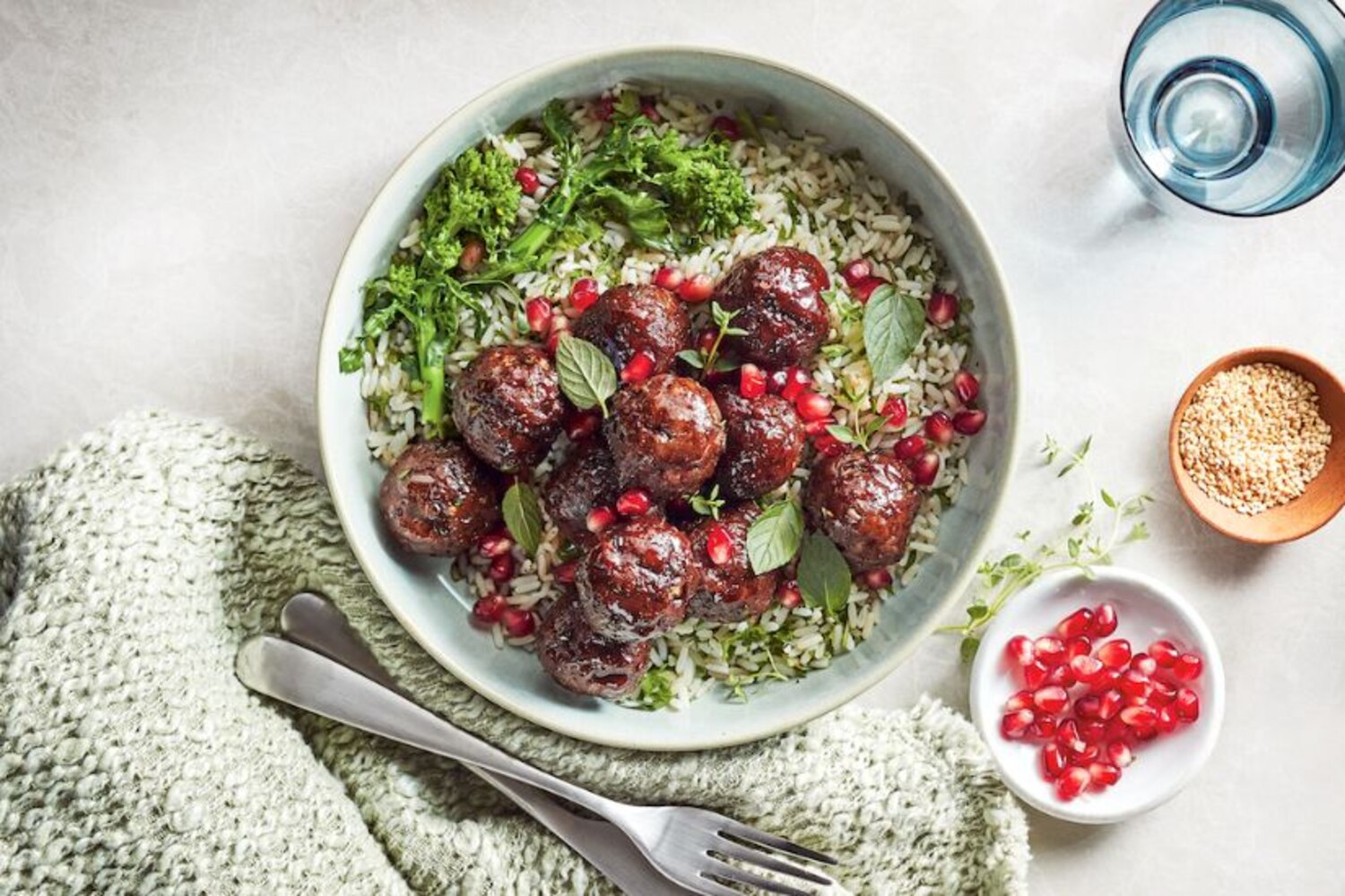 Pomegranate-Glazed Beef Meatballs | Canadian Living
