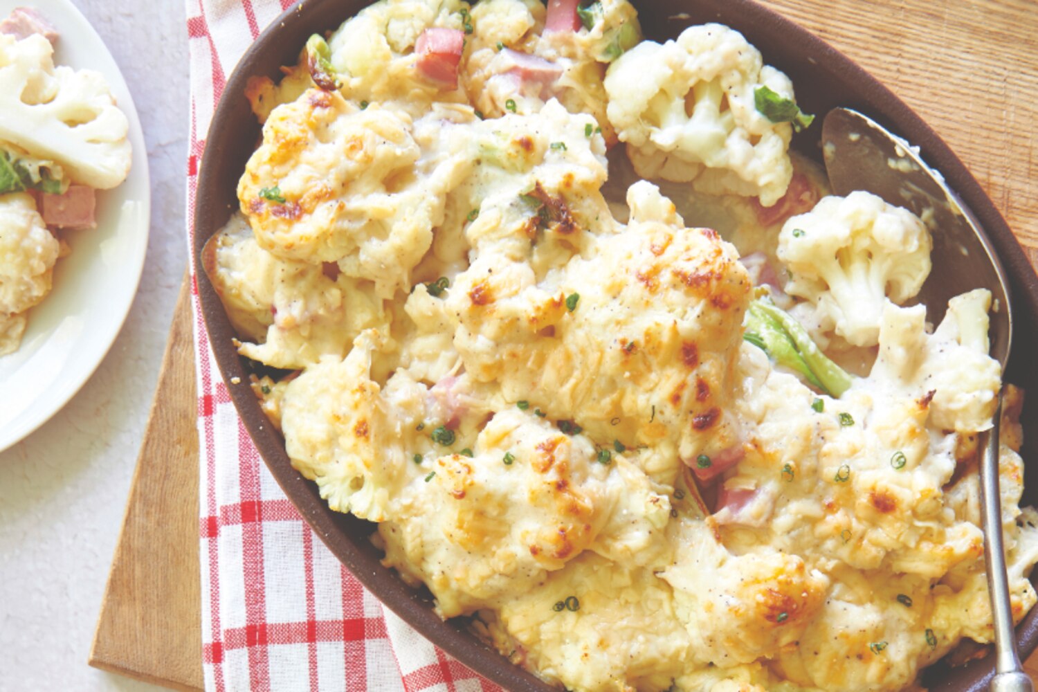 Cauliflower, Ham & Asiago Gratin | Canadian Living