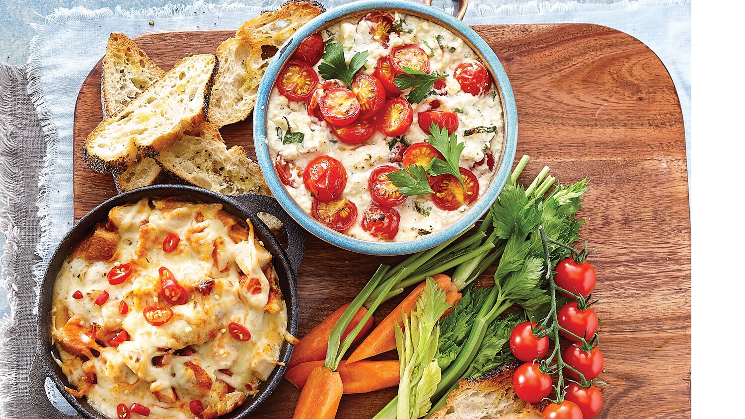 Warm Goat Cheese and Cherry Tomato Dip | Canadian Living