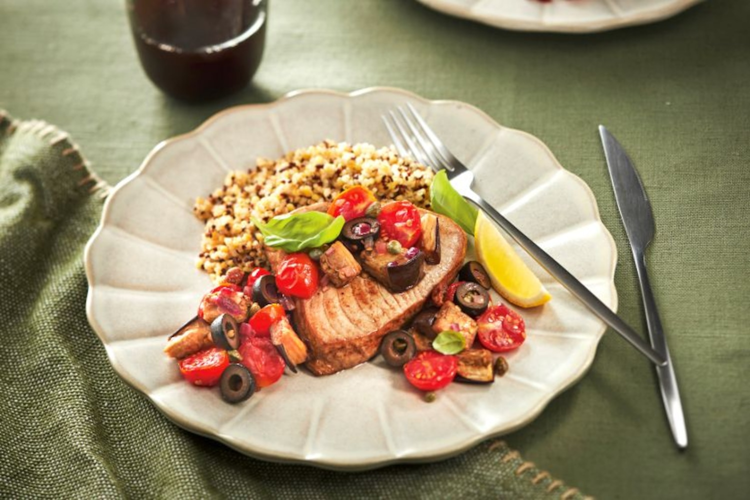 Tuna Steaks With Caponata | Canadian Living