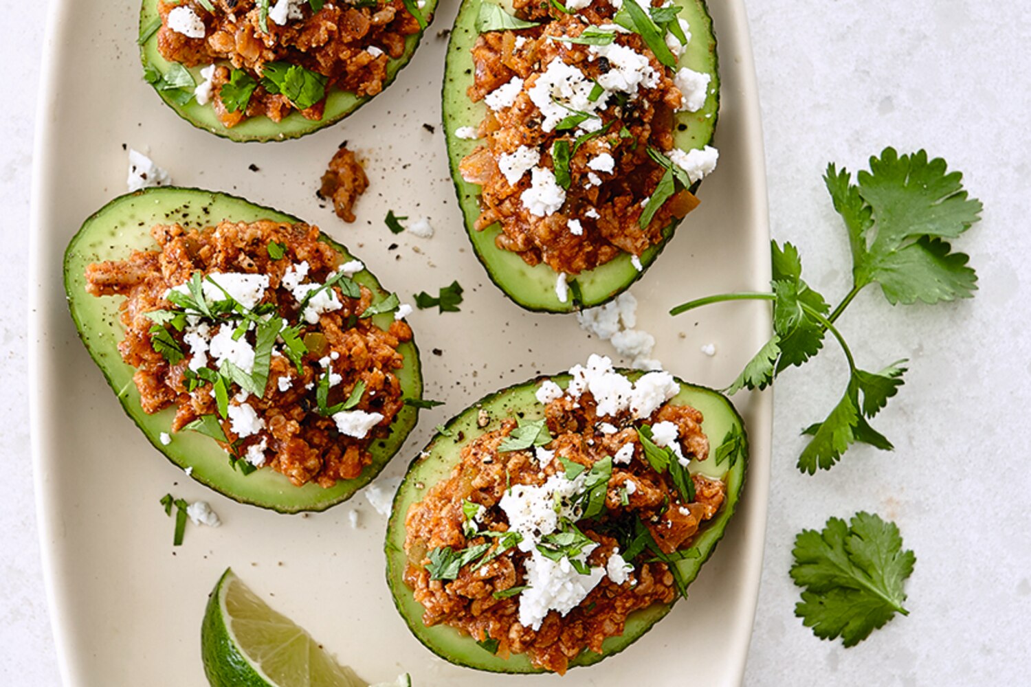 Tex-Mex Turkey-Stuffed Avocados | Canadian Living