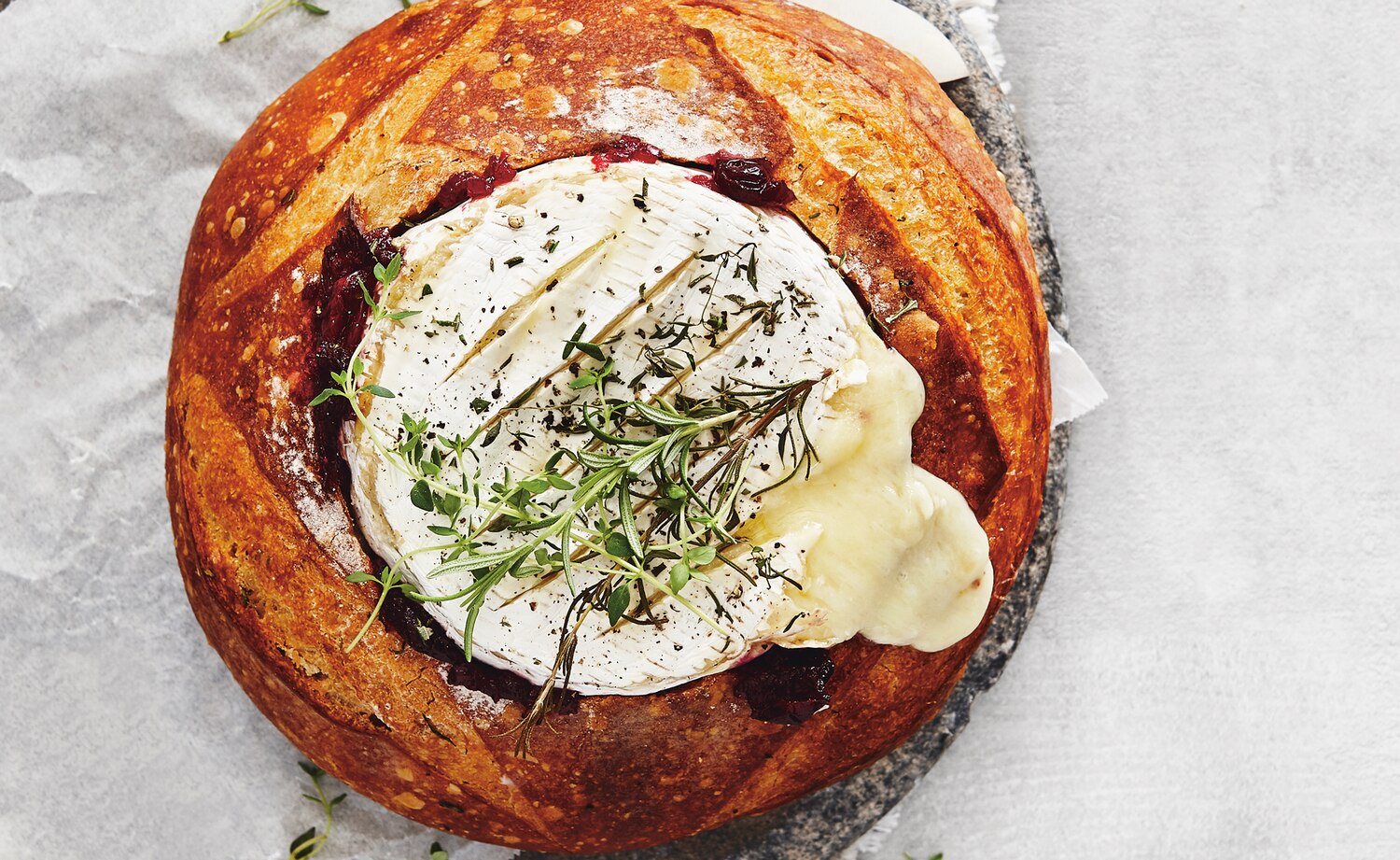 Cranberry Chutney & Baked Brie Loaf | Canadian Living