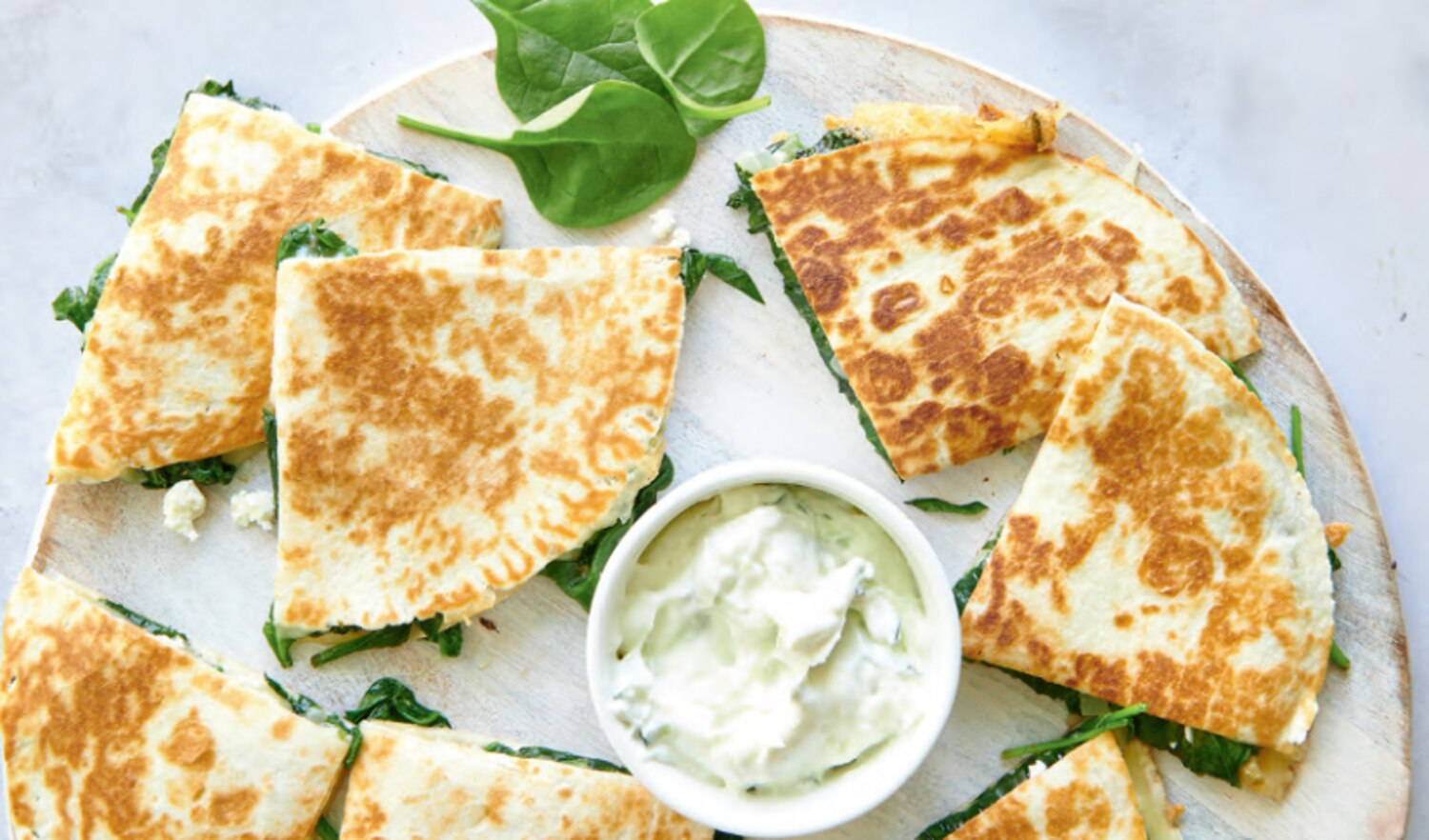 CHEESE & SPINACH QUESADILLAS | Canadian Living