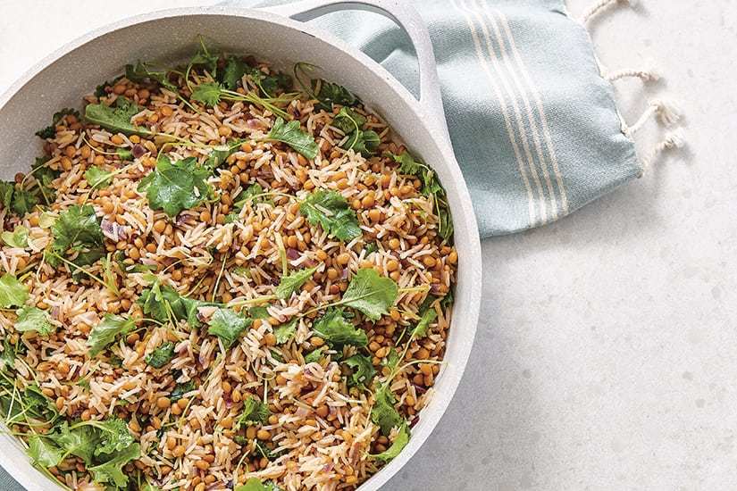 IndianStyle Lentil & Kale Rice Canadian Living