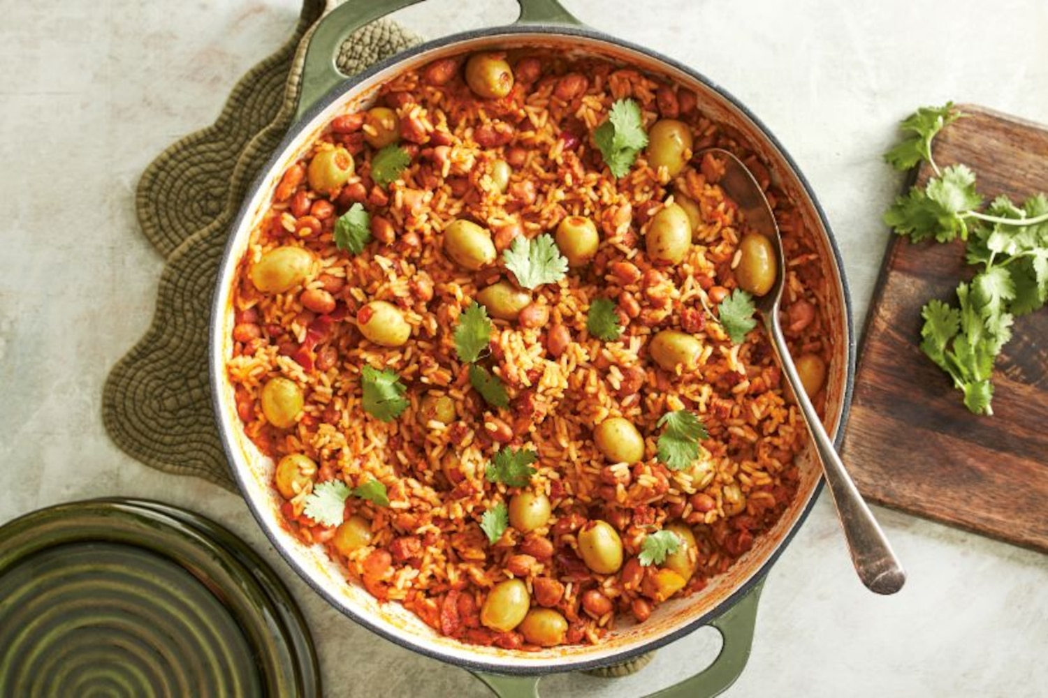 Puerto Rican-Style Olive Rice | Canadian Living
