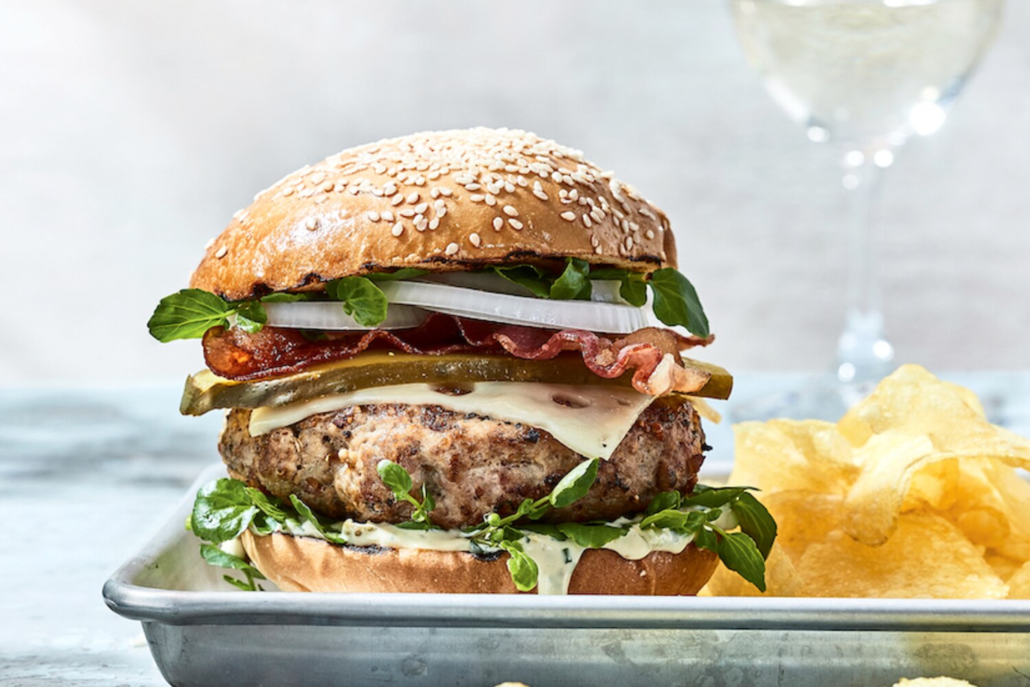 Pork Burgers With Gribiche Sauce | Canadian Living