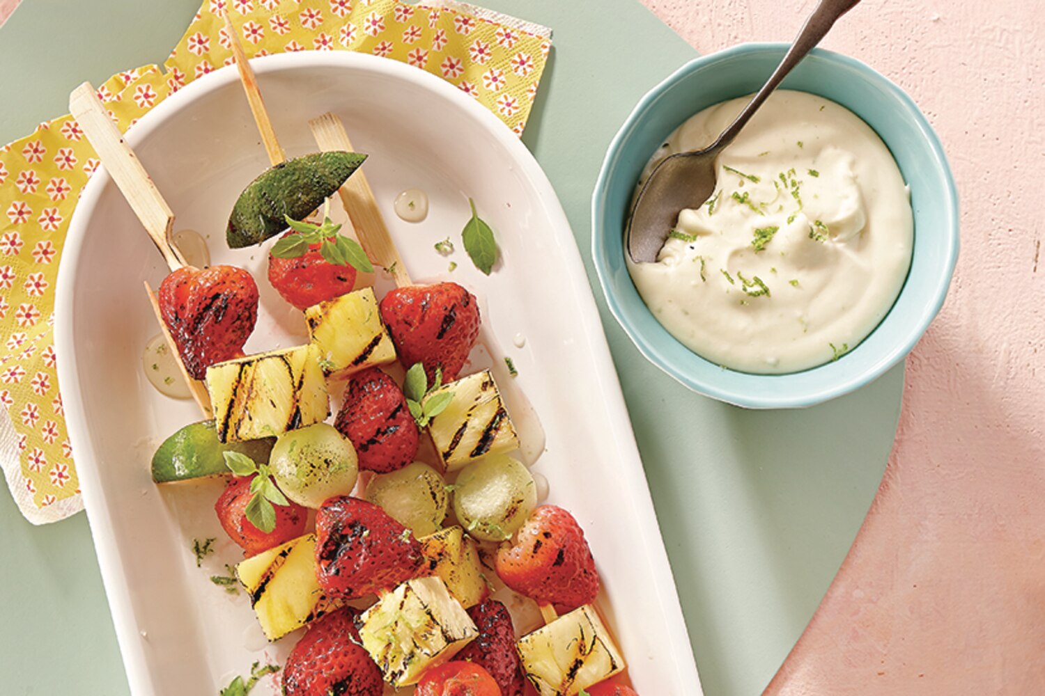 Honey-Lime Fruit Skewers | Canadian Living