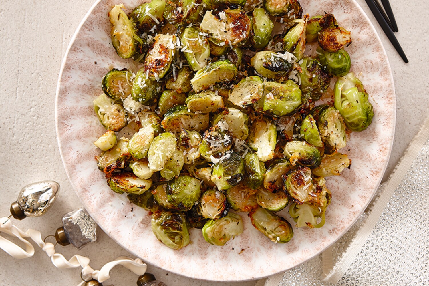 ROASTED BRUSSELS SPROUTS WITH PEPPER & PARMESAN | Canadian Living
