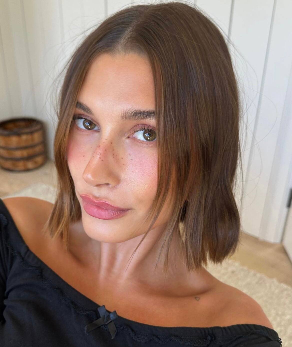 Hailey Bieber ose une robe poilue controversée