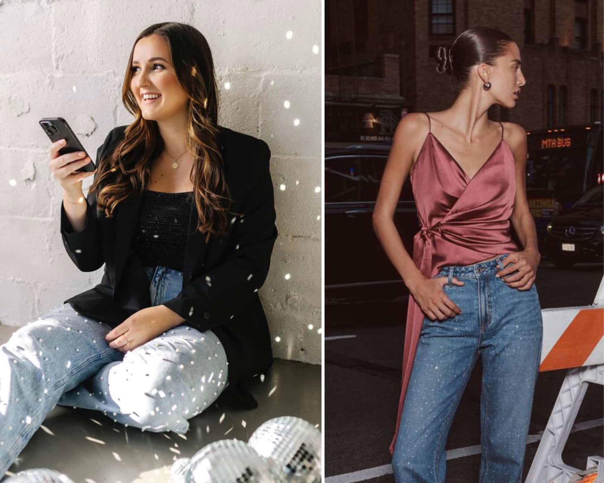 Les jeans festifs idéaux à porter durant les Fêtes