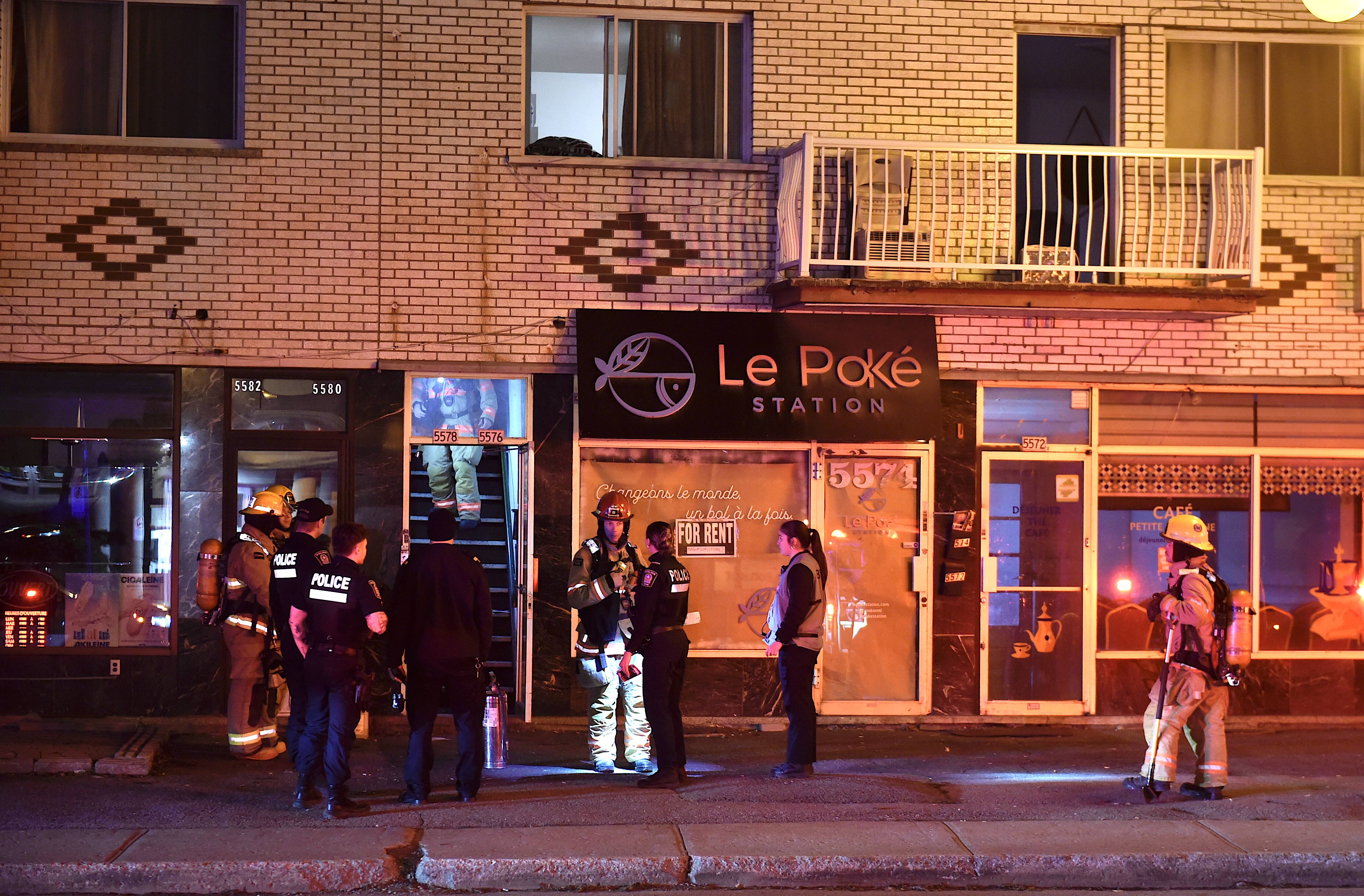 Incendie criminel devant la porte d’un logement dans Saint-Léonard