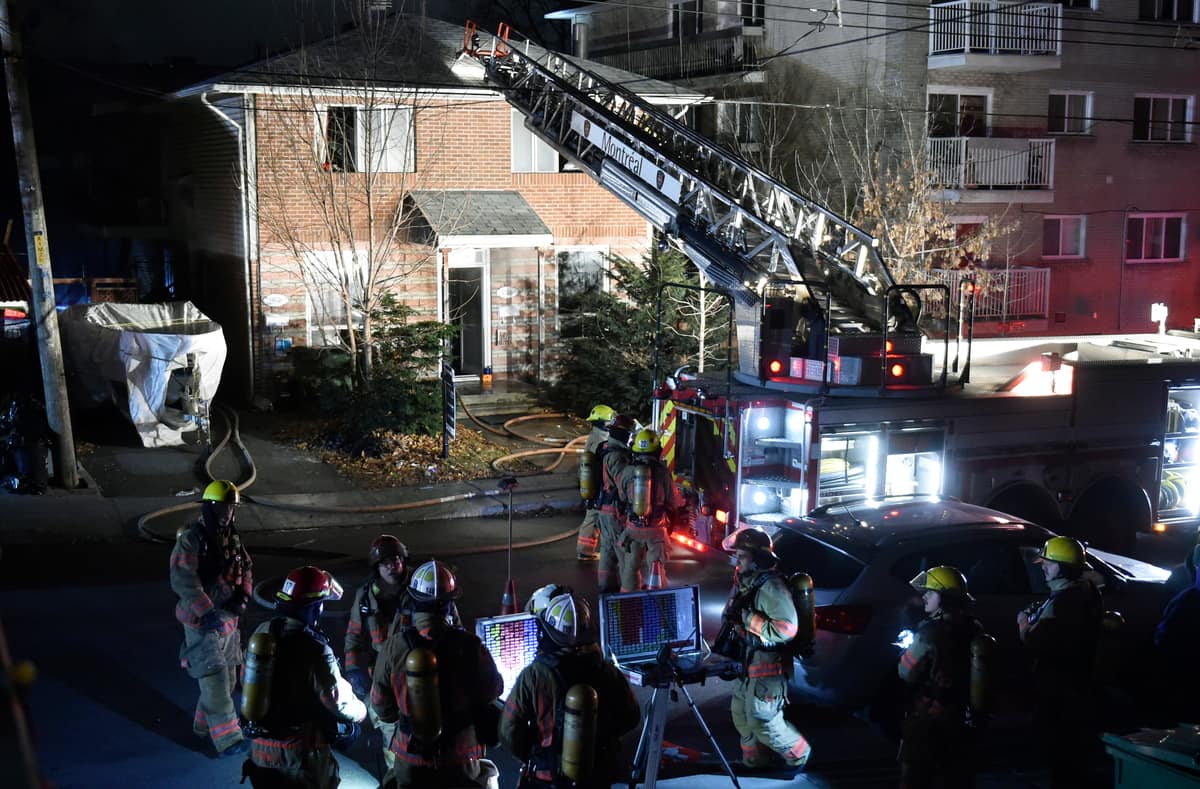 Montréal-Nord : un incendie laisse sept familles sans logis