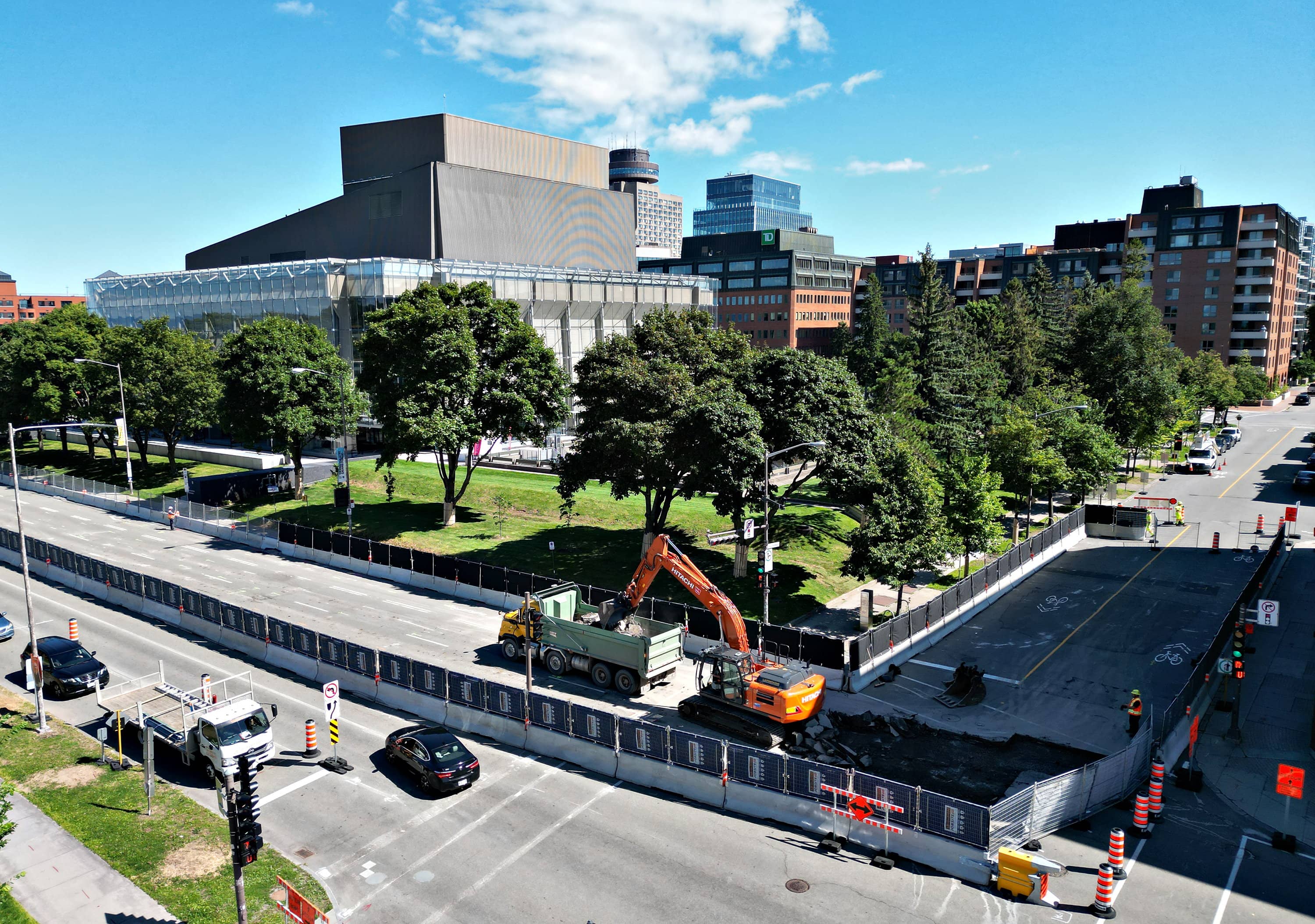 Tramway: c’est parti pour les entraves majeures sur René-Lévesque