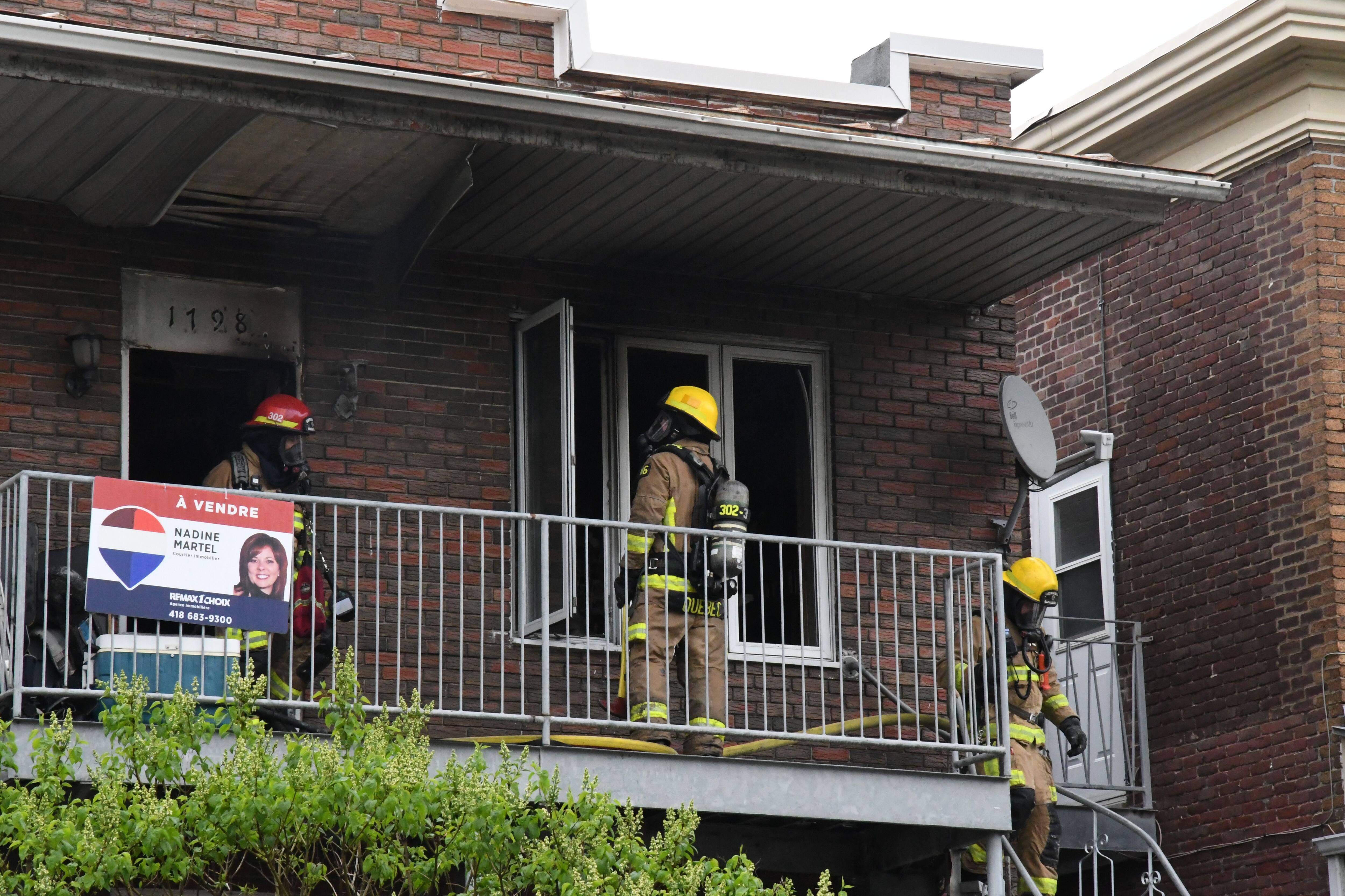 Un chat décédé: incendie majeur et dommages importants dans un logement de Limoilou