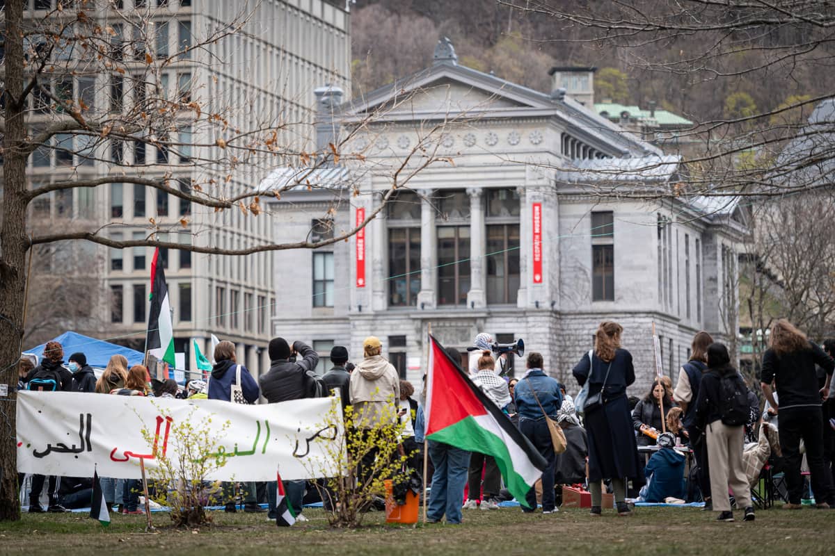Campement propalestinien: une nouvelle offre de McGill aux manifestants