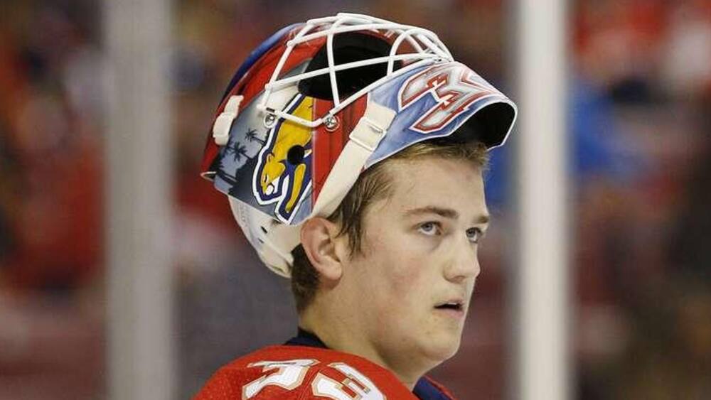 Samuel Montembeault devant le filet