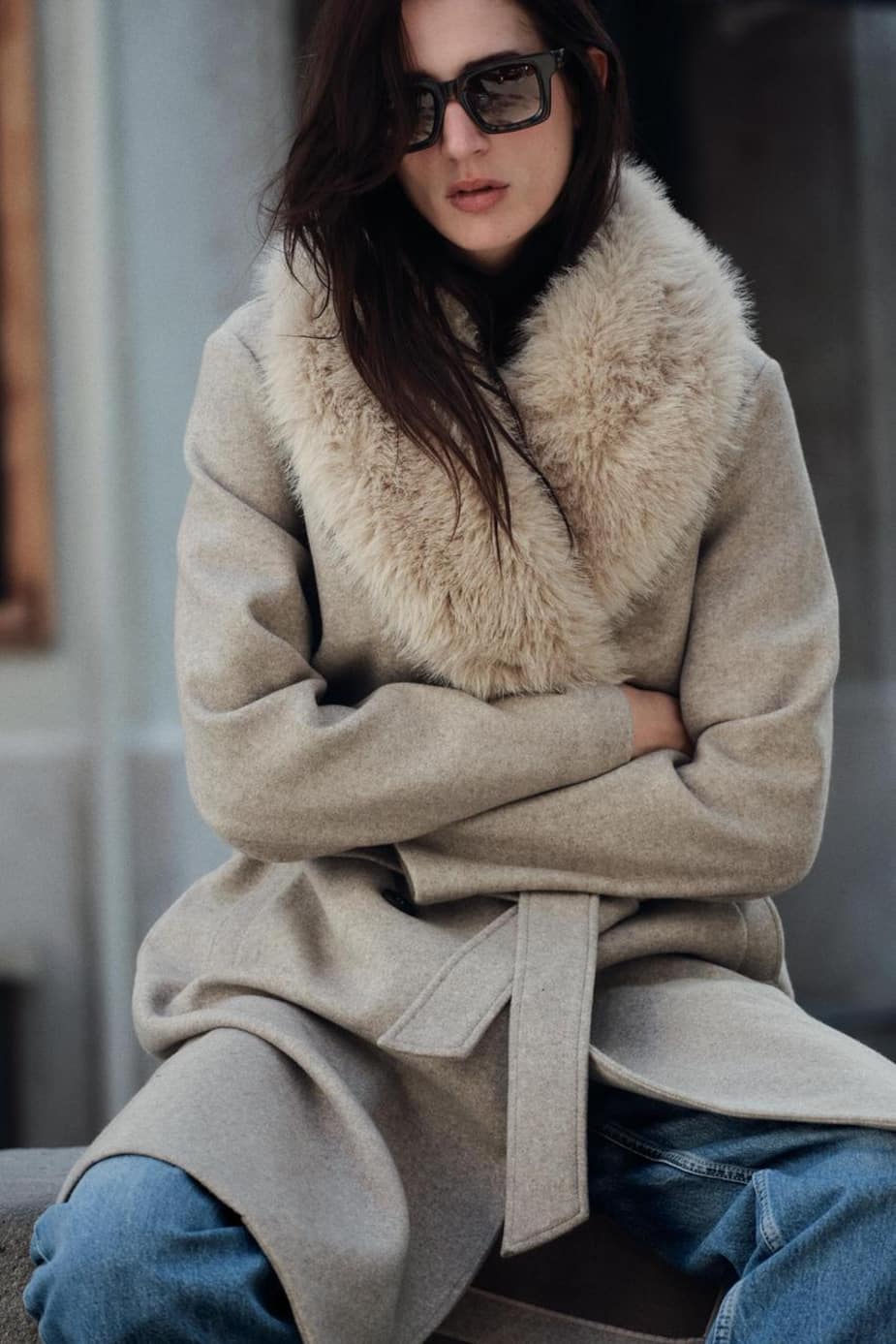 Manteau D'Hiver Femme 2024 – Fausse Fourrure Sherpa Douce à Capuche, Boutons, Trench Oversize Chaud Automne/Hiver