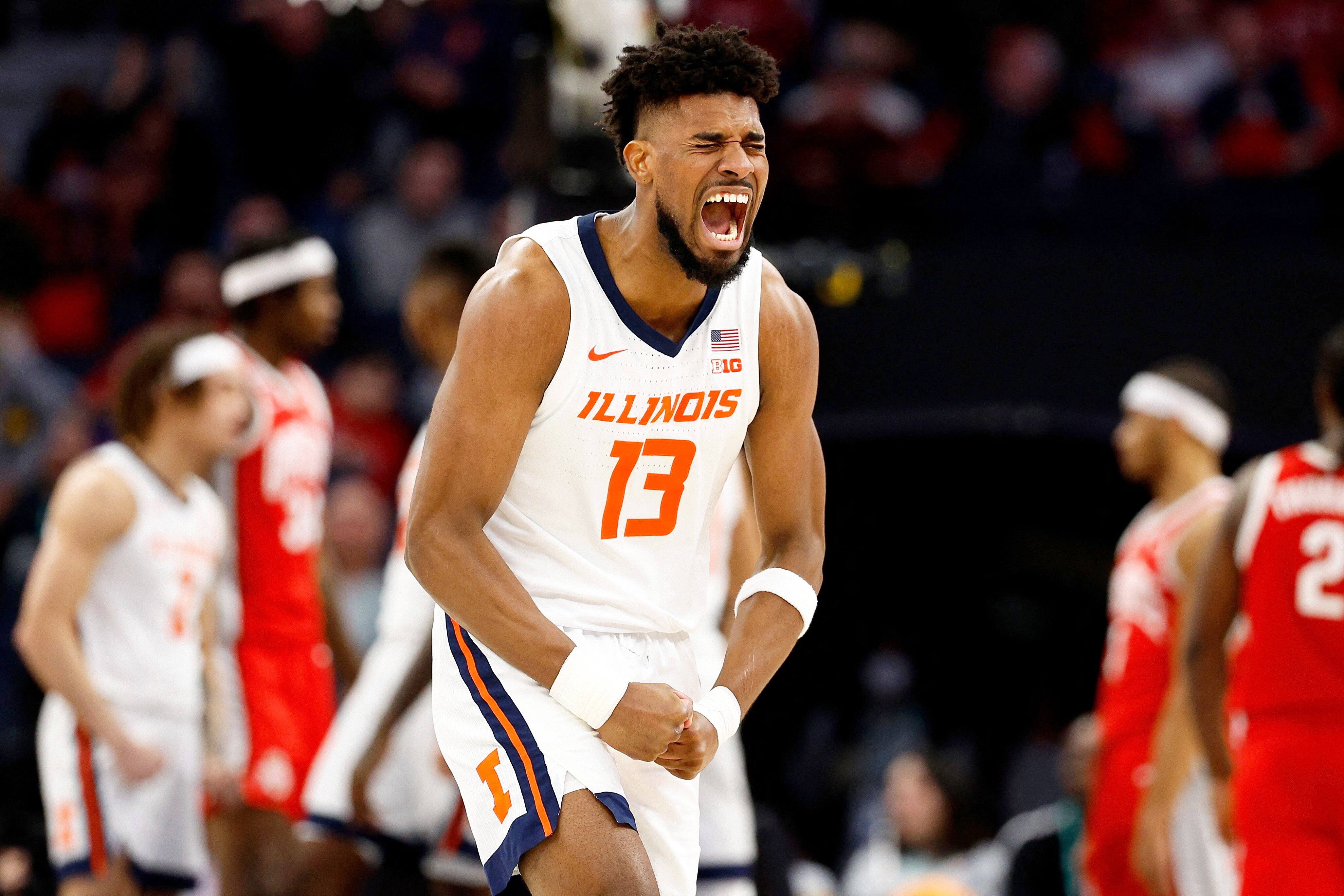 quincy Guerrier in action for the Illinois Fighting Illini