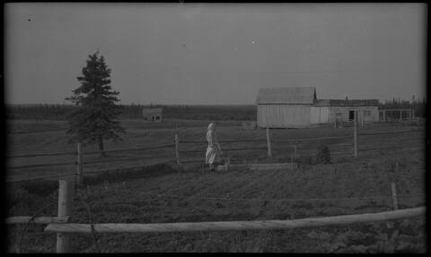 Femme dans son jardin, 1952.