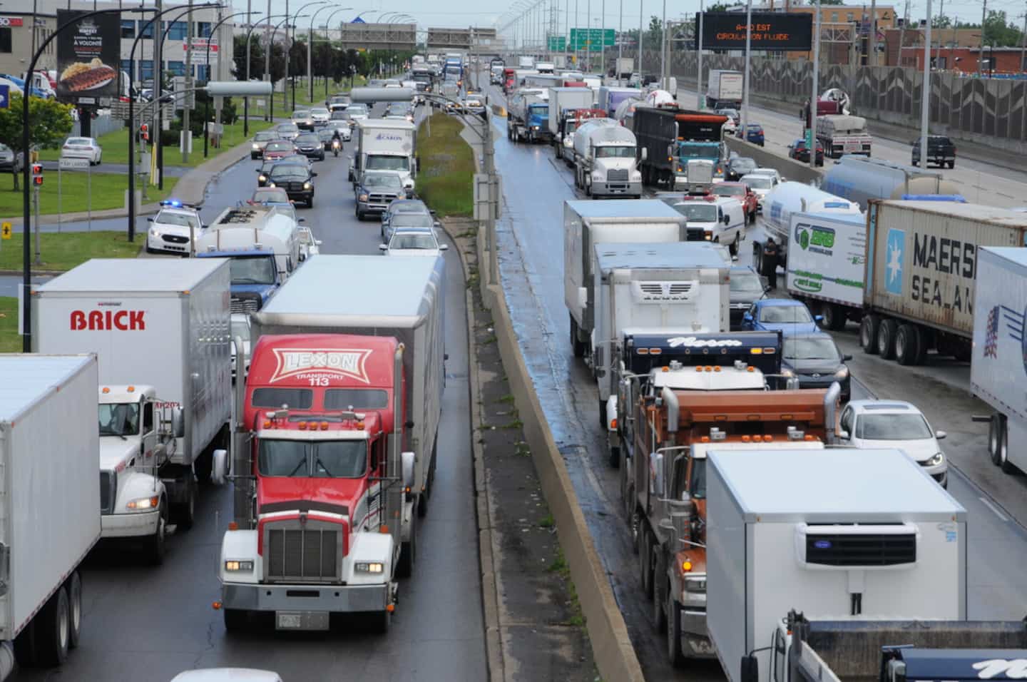 Montréal: l’autoroute 40 fermée à la hauteur de l’échangeur Anjou le week-end